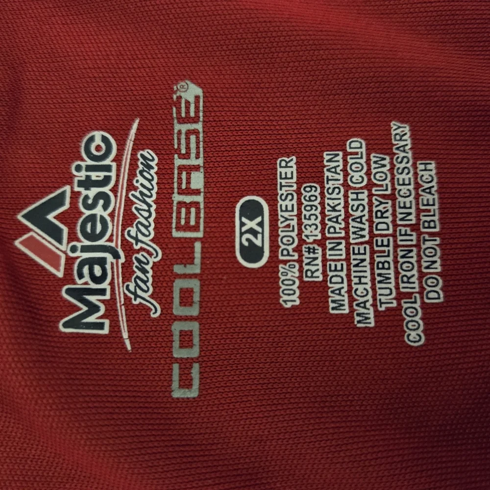 Majestic Cool Base Men's MLB Baseball Cincinnati Reds Jersey Size 2X - Picture 6 of 6